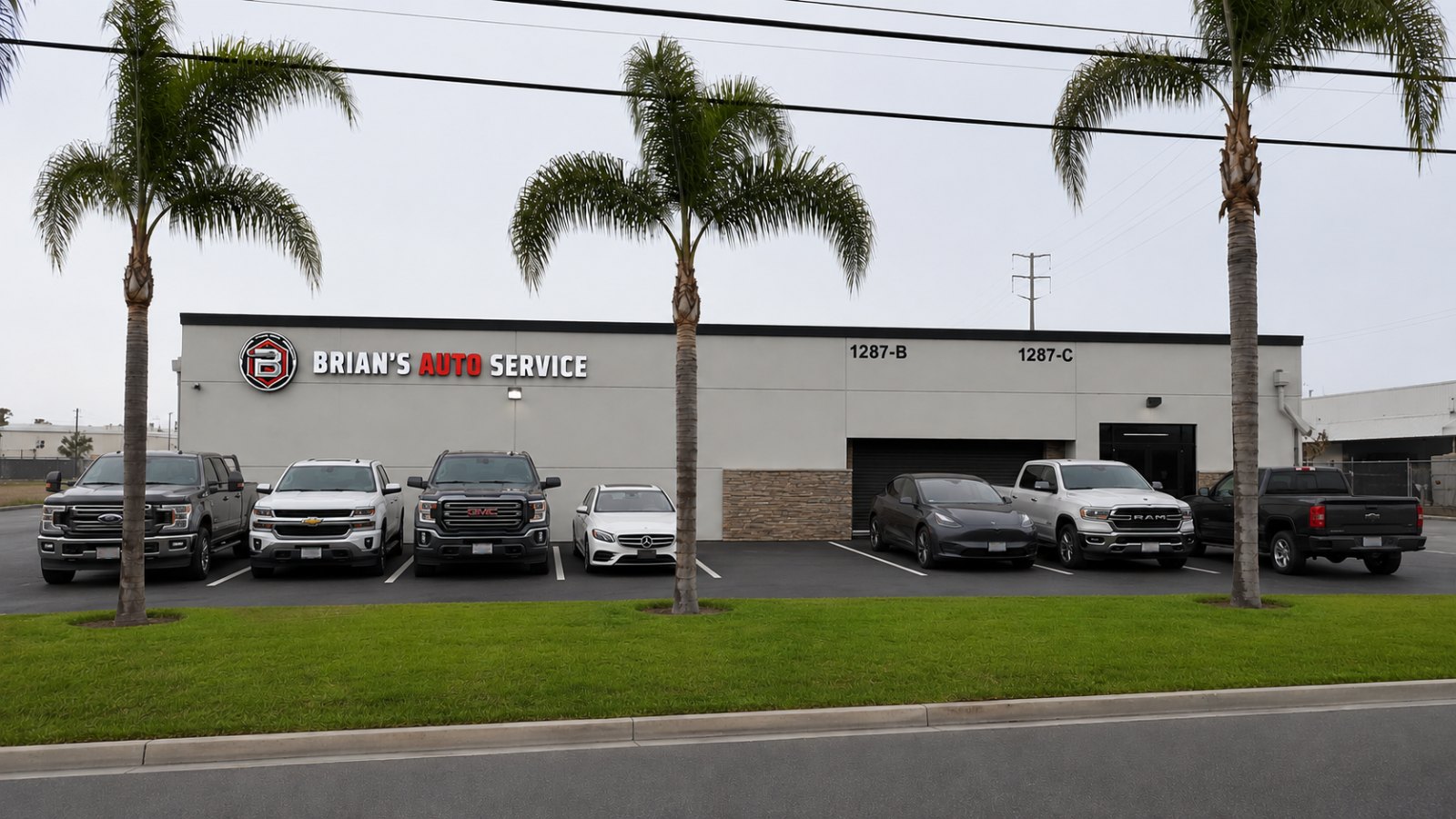 Brian's Auto Service shop at 1287 N Jefferson St, Anaheim